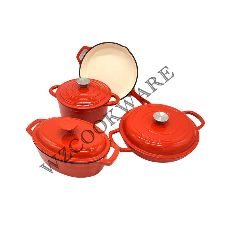 Cast Iron Enamel Cookware set