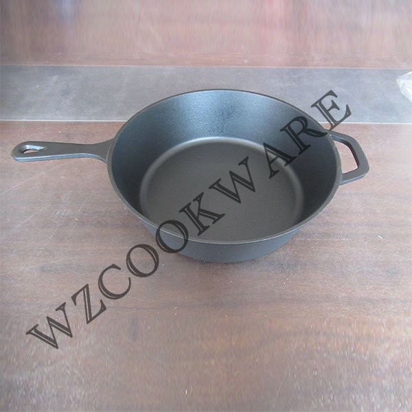 3 Quart, Pre-Seasoned 2-In-1 Cast Iron Multi-Cooker Heavy Duty Skillet and Lid Set