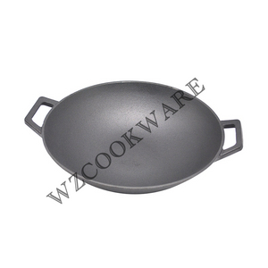 Cast Iron Wok Pre-seasoned Cast Pan