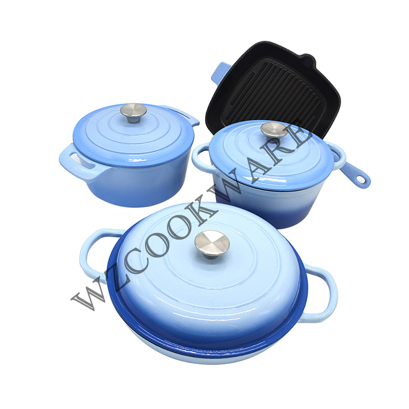 Cast Iron Enamel Cookware set