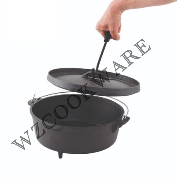 Cast Iron Covered Sauce Pot