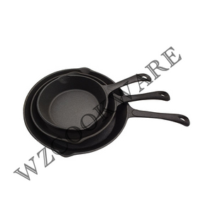 6/8/10inch 3 Piece Cst Iron Frying Pan Set